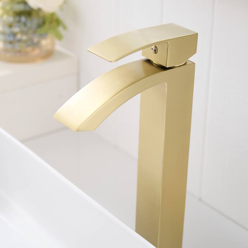 Bathroom Faucet, Brushed Black Faucet for Bathroom Sink, Black Single Hole Bathroom Faucet Single Handle Vanity Basin Faucet