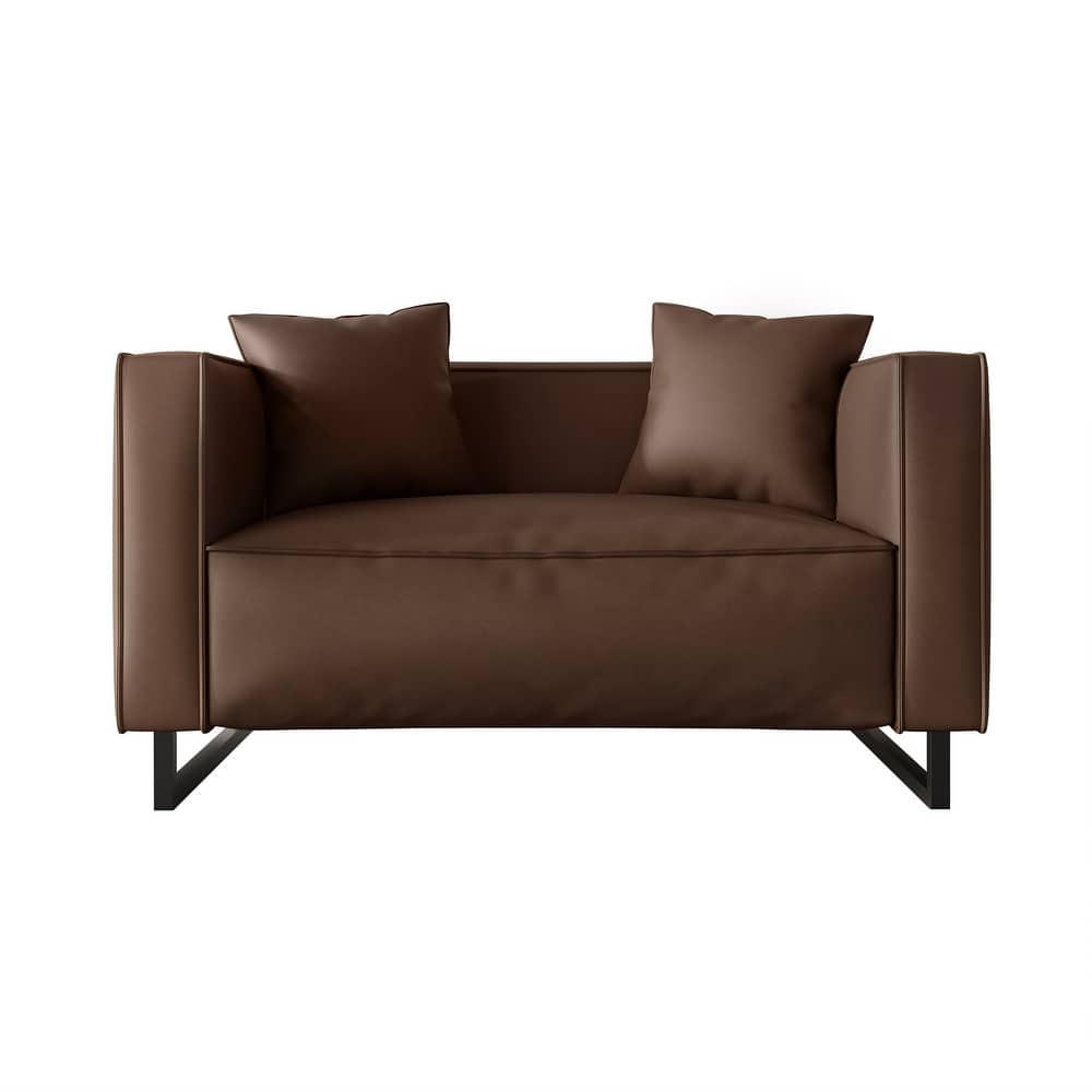 CraftPorch Mid Century Modern Upholstered Loveseat