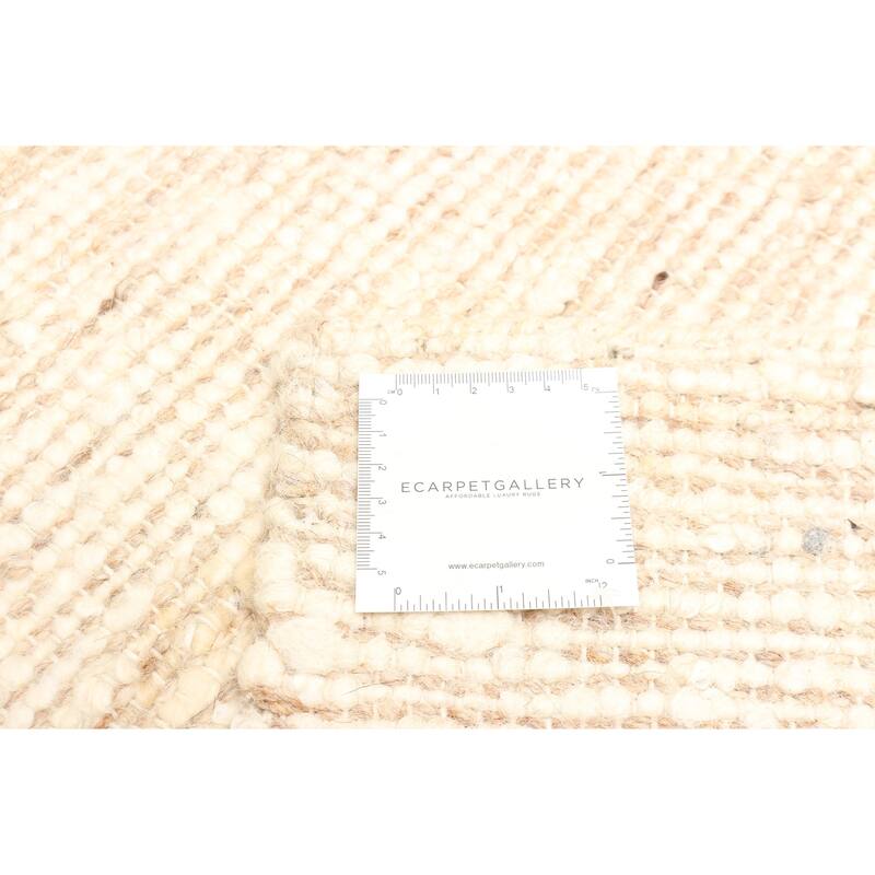 ECARPETGALLERY Braid weave Sienna Tan Wool Rug - 5'0 x 8'1