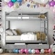 preview thumbnail 1 of 11, Modren Full over Full Wood Bunk Bed With Ladders and Two Storage Drawers,Solid Construction For Bedroom Grey