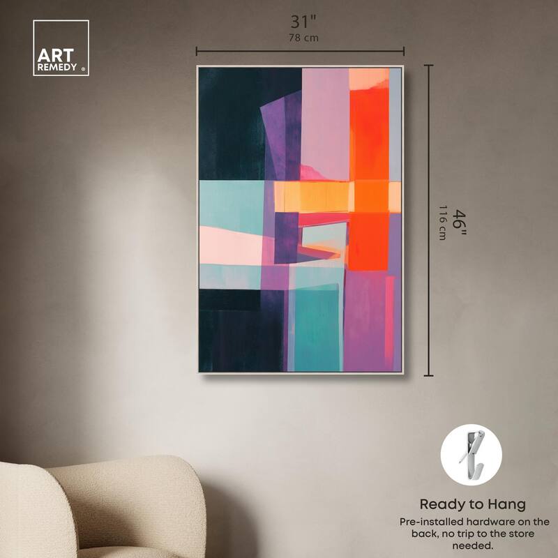Color Blocks II Canvas by Art Remedy