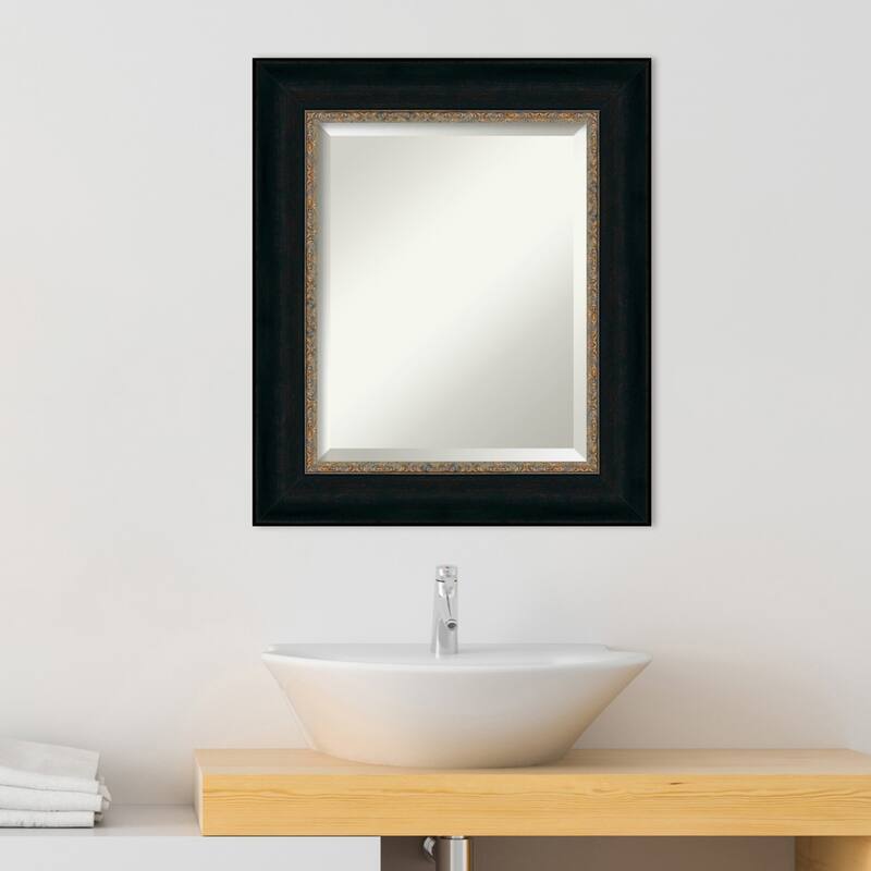 Beveled Bathroom Wall Mirror - Paragon Bronze Frame - Paragon Bronze