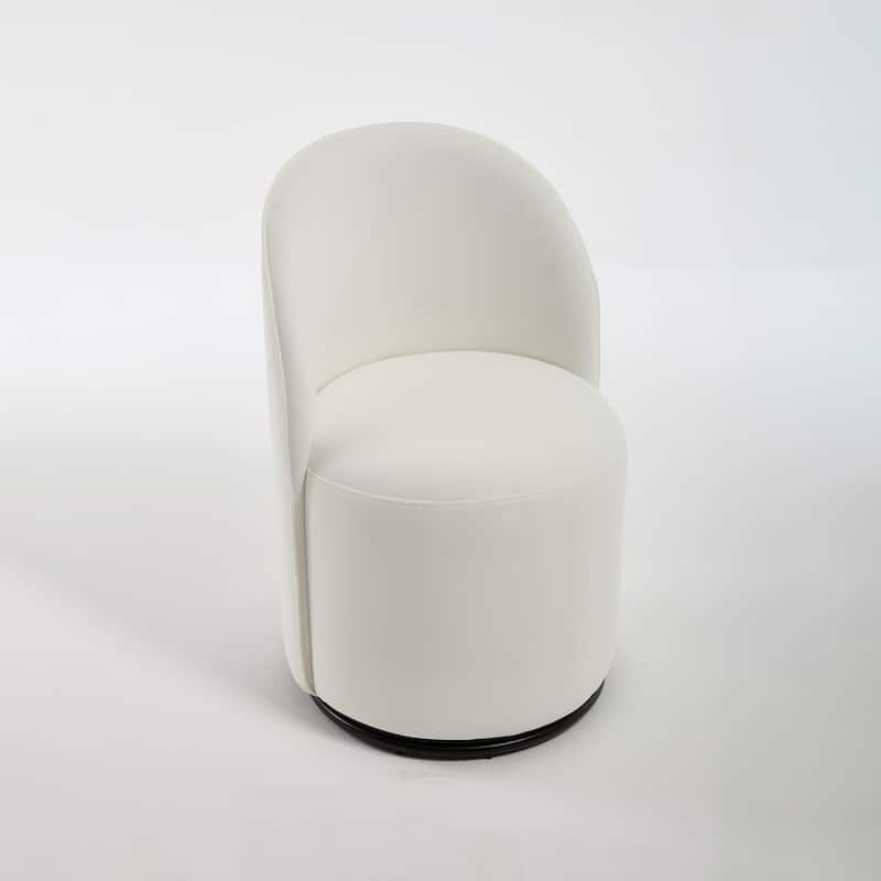 Upholstered Swivel Barrel Chair Dining Chair Side Chair