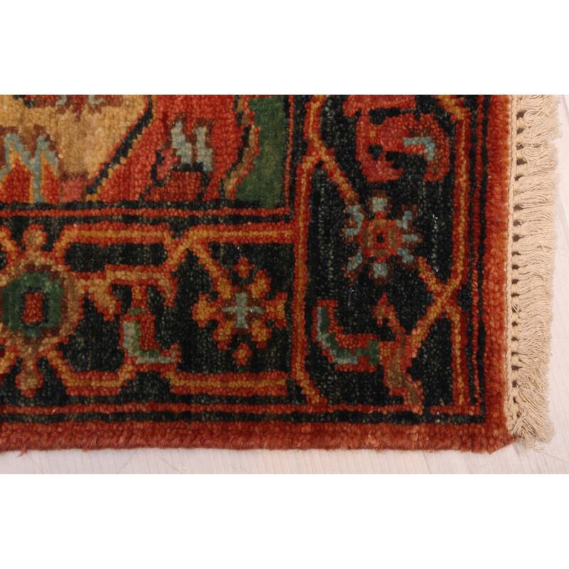 ECARPETGALLERY Hand-knotted Jules Sultane Dark Copper Wool Rug - 3'1 x 12'2