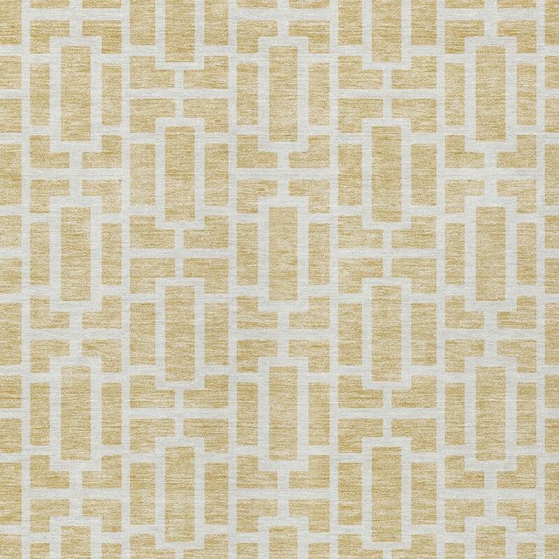 HomeRoots Geometric Transitional Rectangle Outdoor Rug