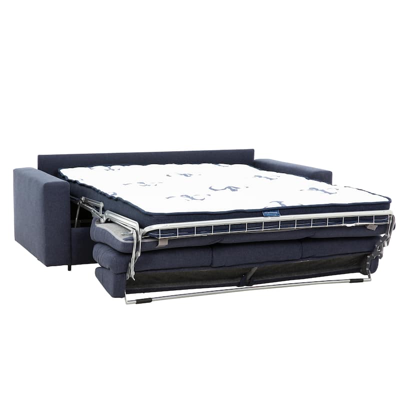 Stearns & Foster® Paolo 82 in. Queen Pull-Out Sofa Bed with 5 in. Memory Foam Mattress