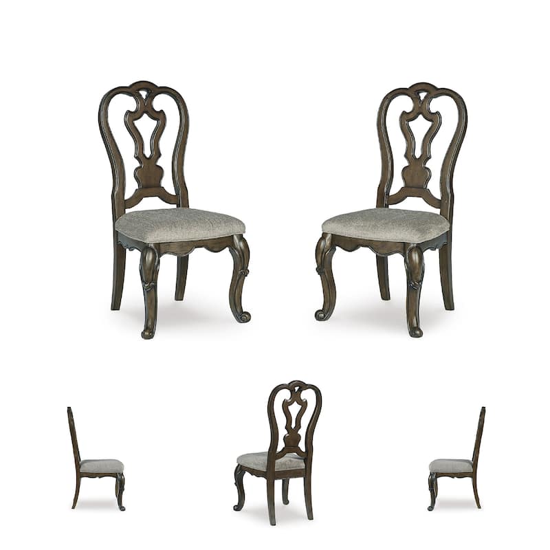 Signature Design by Ashley Maylee Dark Brown Dining Chair - 21.5"W x 26"D x 44"H