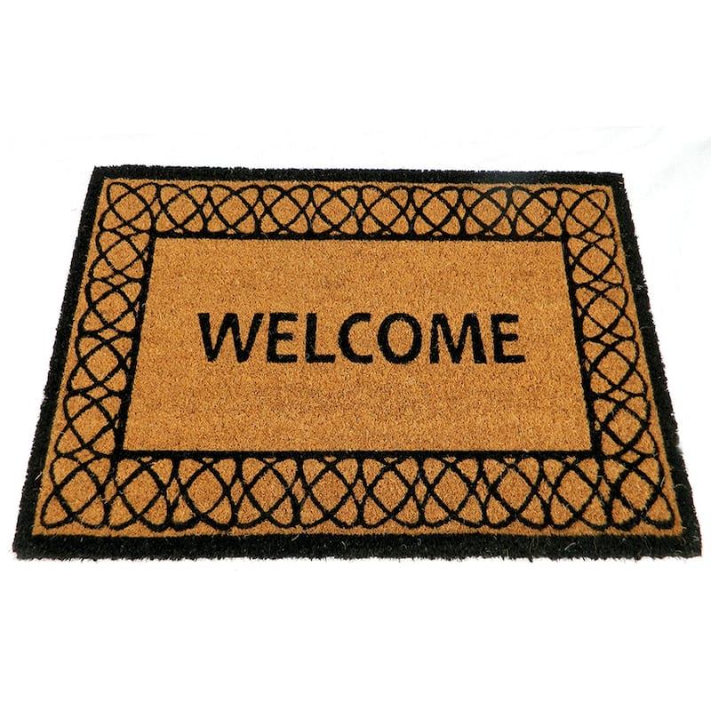Natural coir door mat - 18" X 30