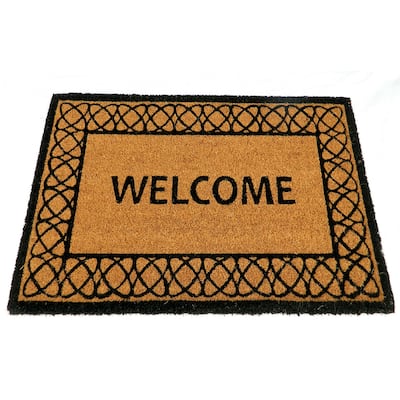 PVC Tufted Natural Coir Mat 18 Inch X 30 Inch - 18" X30"