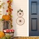 preview thumbnail 2 of 6, Glitzhome 33.75''H Fall Metal Bicycle Wheel Pumpkin Yard Stake or Hanging Decor (2 Functions)