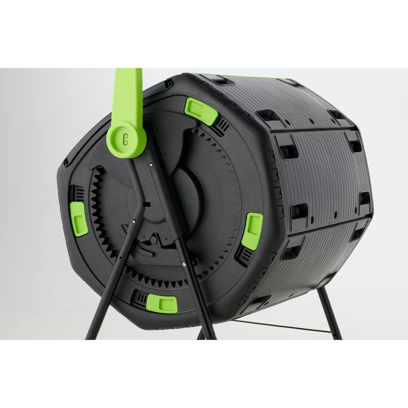 48 Gallon Geared Two Compartment Compost Tumbler