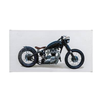 Lets Roll I White (60 x 30) Canvas Art Print