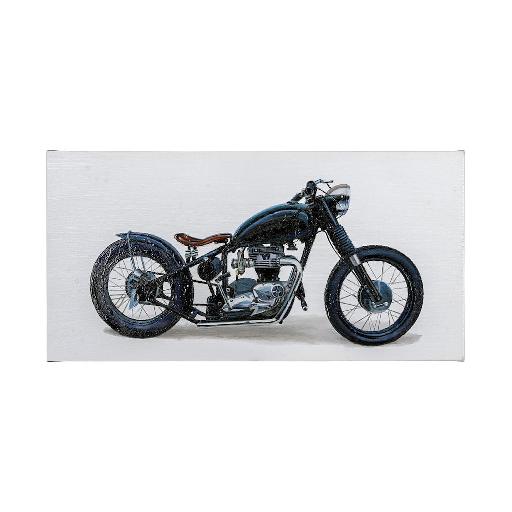 Lets Roll I White (60 x 30) Canvas Art Print