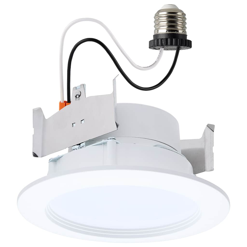 6.5/8/9.3W LED Downlight Retrofit 27K/30K/35K/40K/50K CCT 4 Inch Regressed Wafer Round
