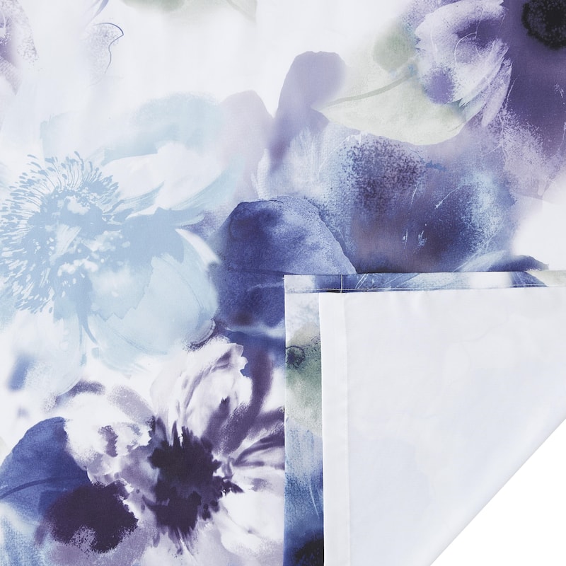 Nanshing Leela Set of 2 Floral Grommet Grommet Curtains - 37" X 84"