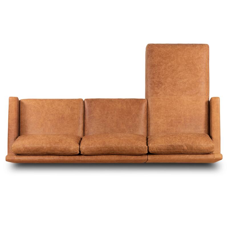 Poly & Bark Sorrento Sectional - Genuine Italian Leather