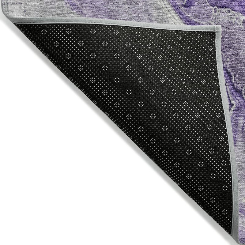 HomeRoots Abstract Modern Rectangle Outdoor Rug