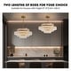 preview thumbnail 8 of 15, 32 in. Drum Modern Crystal Chandelier 4-Tier Gold Brass Kitchen Island Pendant Light for Dining Room
