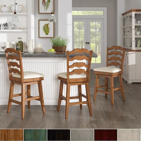 Eleanor French Ladder Back Swivel Stool by iNSPIRE Q Classic