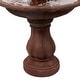 preview thumbnail 16 of 34, Sunnydaze Two Tier Solar-on-Demand Fountain, 35 Inch Tall - 35-Inch