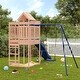 preview thumbnail 11 of 17, vidaXL Swing Set Outdoor Backyard Wooden Playground Equipment for Kids Age 3-8 114.6" x 146.9" x 93.7" Douglas