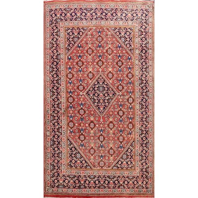 Geometric Mahal Persian Area Rug Wool Handmade Living Room Carpet - 6'6" x 10'3"