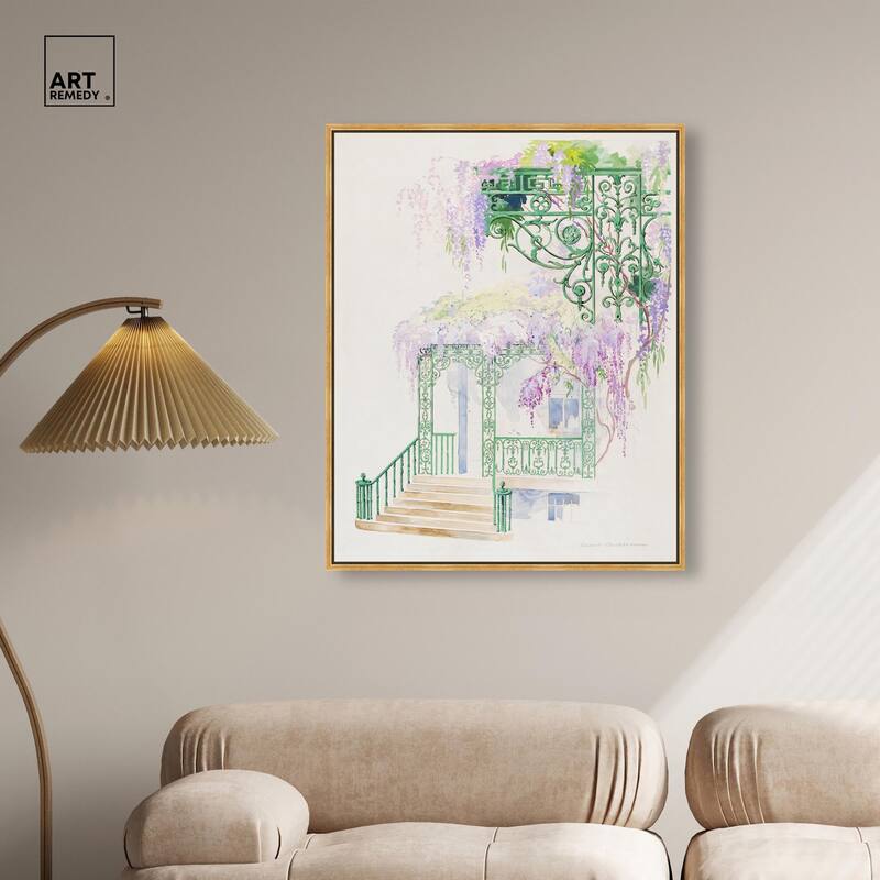 Cast Iron Porch Railing Canvas by Art Remedy