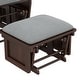 preview thumbnail 18 of 43, HOMCOM Nursery Glider Rocking Chair with Ottoman Cushion Seating