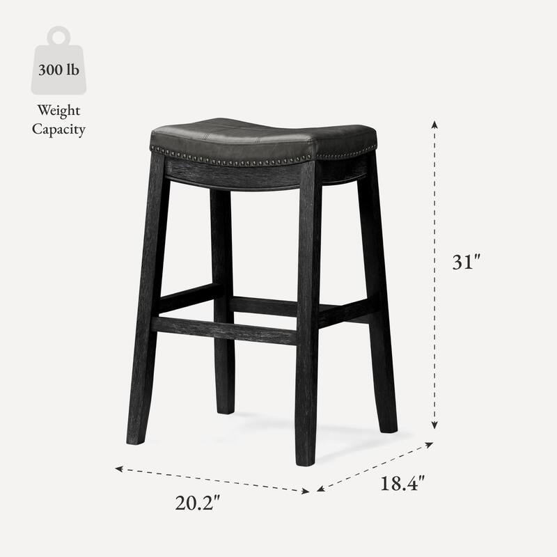 Maven Lane Sophia Saddle Kitchen Dining Stool
