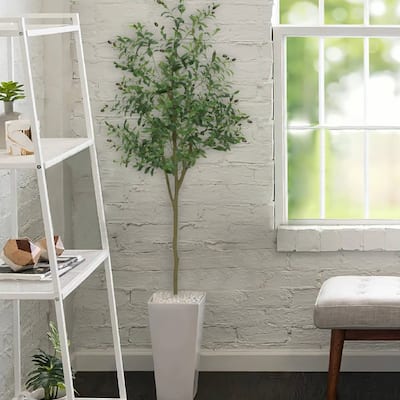 Artificial Tall Pre-Potted Olive Tree for Home Décor