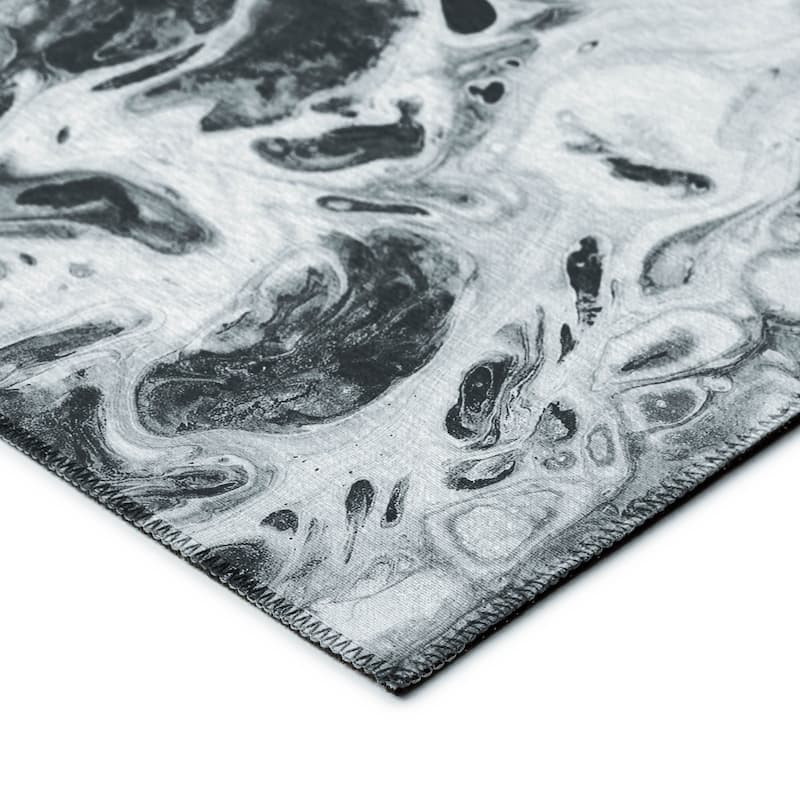 Indoor/ Outdoor Addison Karina Abstract Washable Area Rug