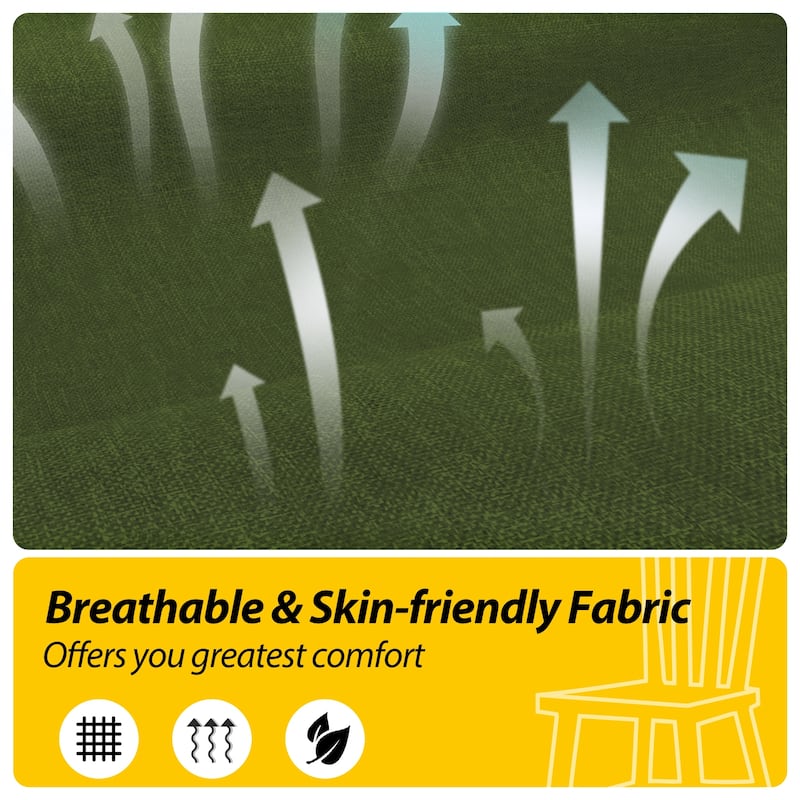 AAAAAcessories 17 in. X 16 in.Indoor Strap Non-slip Chair Cushion for Multi-scenario Setups (2 Pack) - N/A