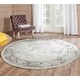 preview thumbnail 15 of 117, SAFAVIEH Helve Vintage Distressed Boho Oriental Area Rug 6' x 6' Round - Spruce/Ivory