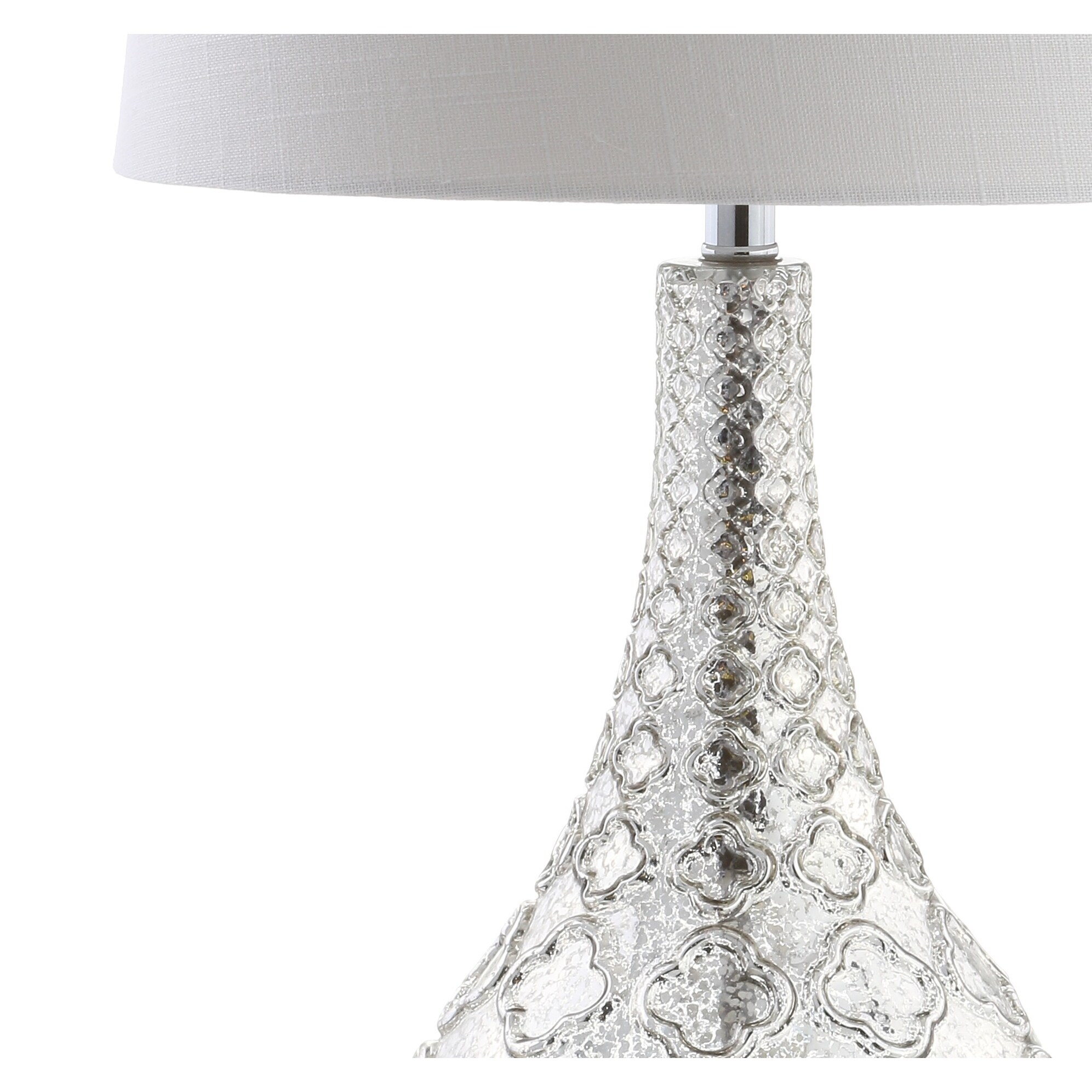Artichoke 25.5 Glass LED Table Lamp, Mercury Silver (Set of 2) by JONATHAN  Y - Bed Bath & Beyond - 20750389