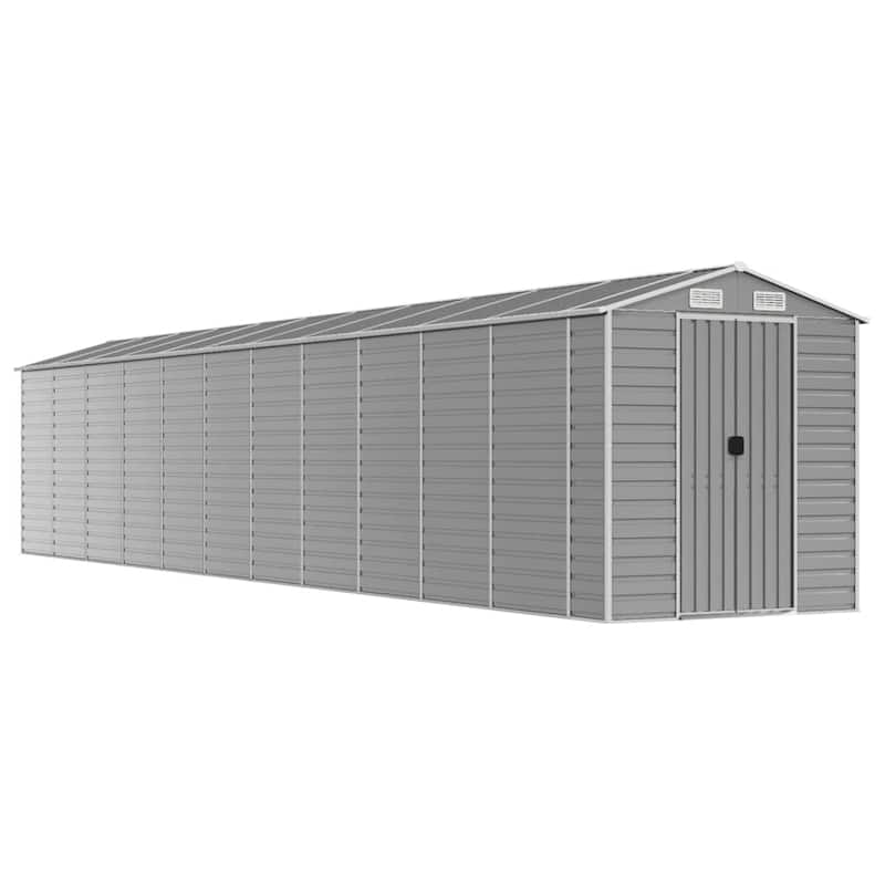 vidaXL Garden Shed Metal Outdoor Storage Shed Anthracite Galvanized Steel