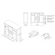 preview thumbnail 2 of 10, Furniture of America Madrid Contemporary 5-shelf Buffet