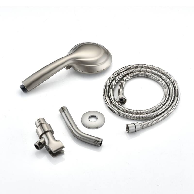 YASINU Single-Handle 7-Spray Round High-Pressure Shower Faucet