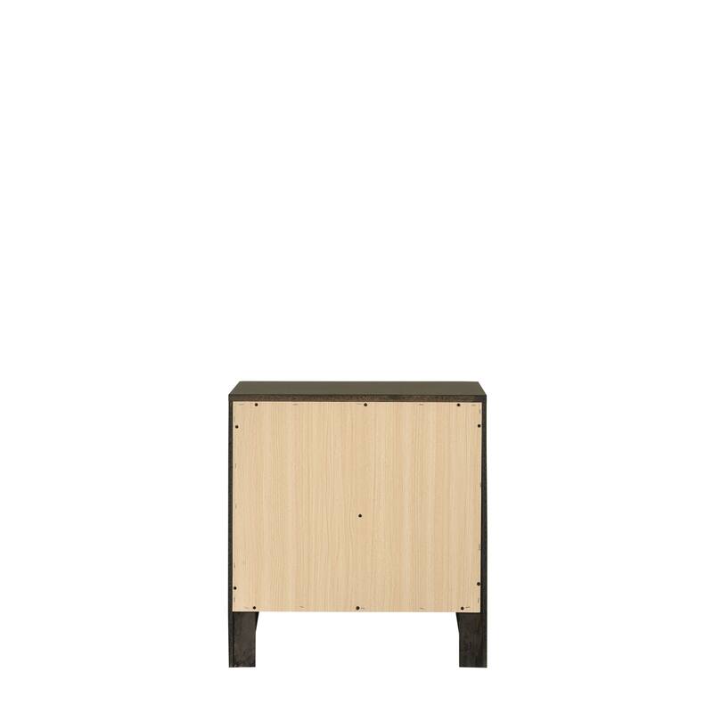 Ilana Nightstand with 2 Drawers (English dovetail with Center Metal