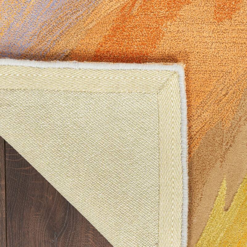 Nourison Prismatic Modern Abstract Sunset Watercolor Area Rug