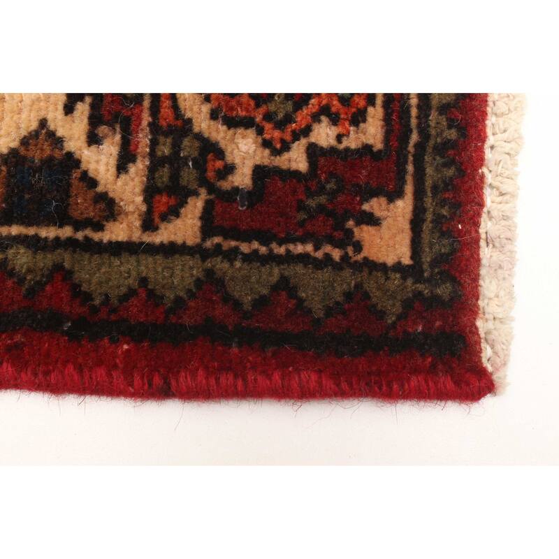 ECARPETGALLERY Hand-knotted Konya Anatolian Red Wool Rug - 3'7 x 7'5