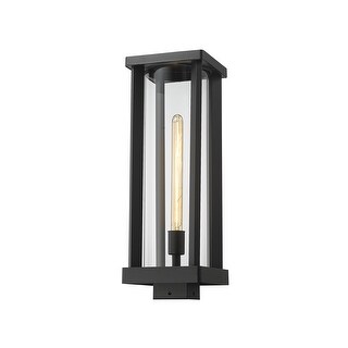 Glenwood 1 Light Outdoor Post Mount Fixture - Black