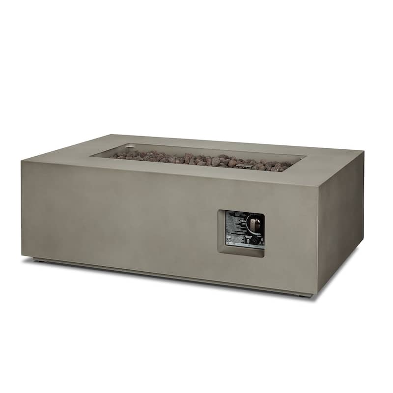 Aegean 42" Rectangle LP Fire Table
