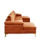 preview thumbnail 47 of 68, Modern XL Velvet Upholstery U-shaped Sectional Sofa
