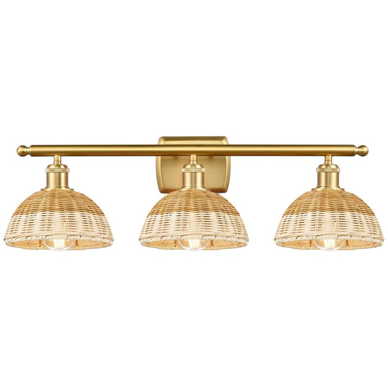 Innovations Lighting Endless Possibilities Ballston - Bristol Natural II - 3 Light 28" Bath Vanity Light - Satin Gold