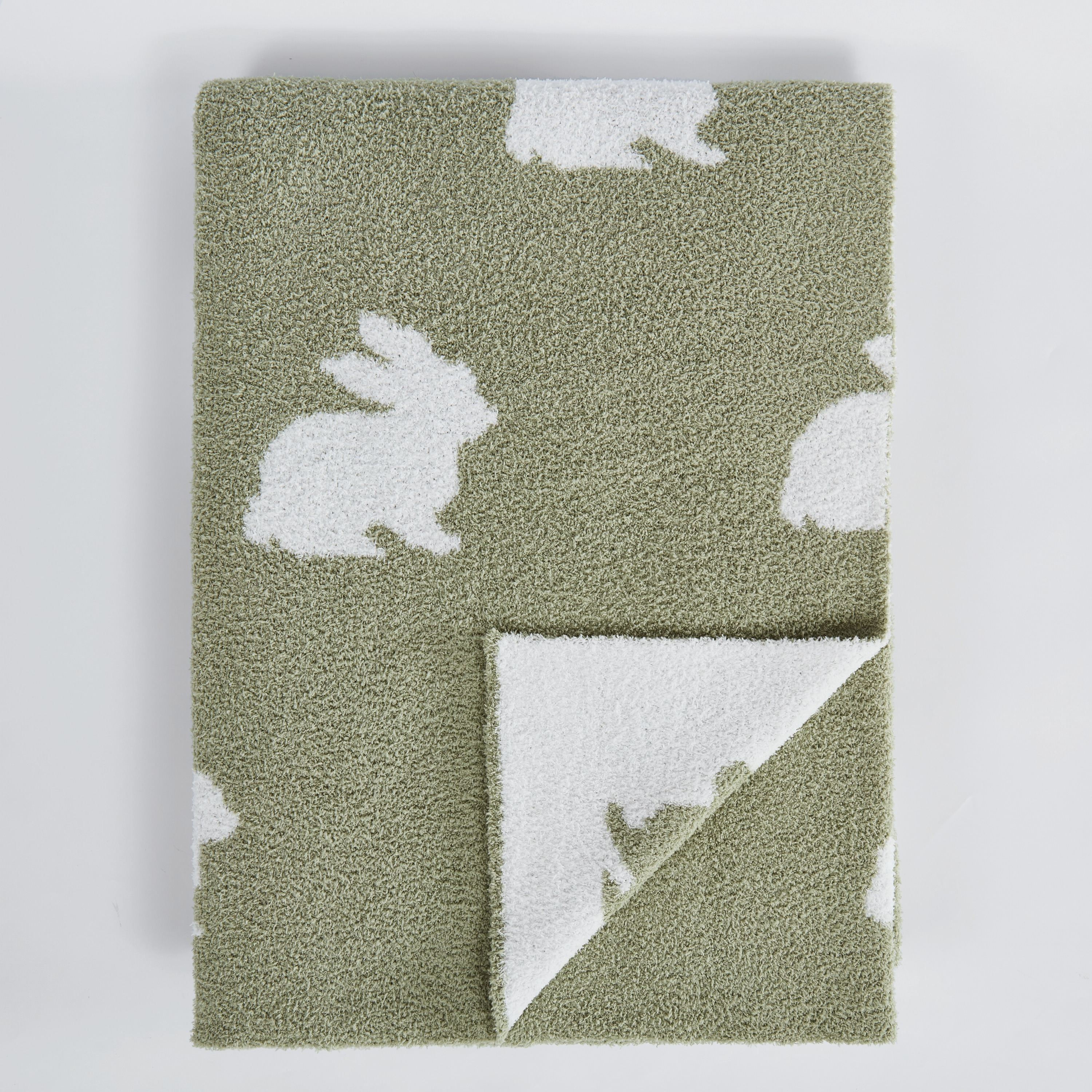 Truly Soft Cozy Bunny Rabbit Reversible 50x70 Throw