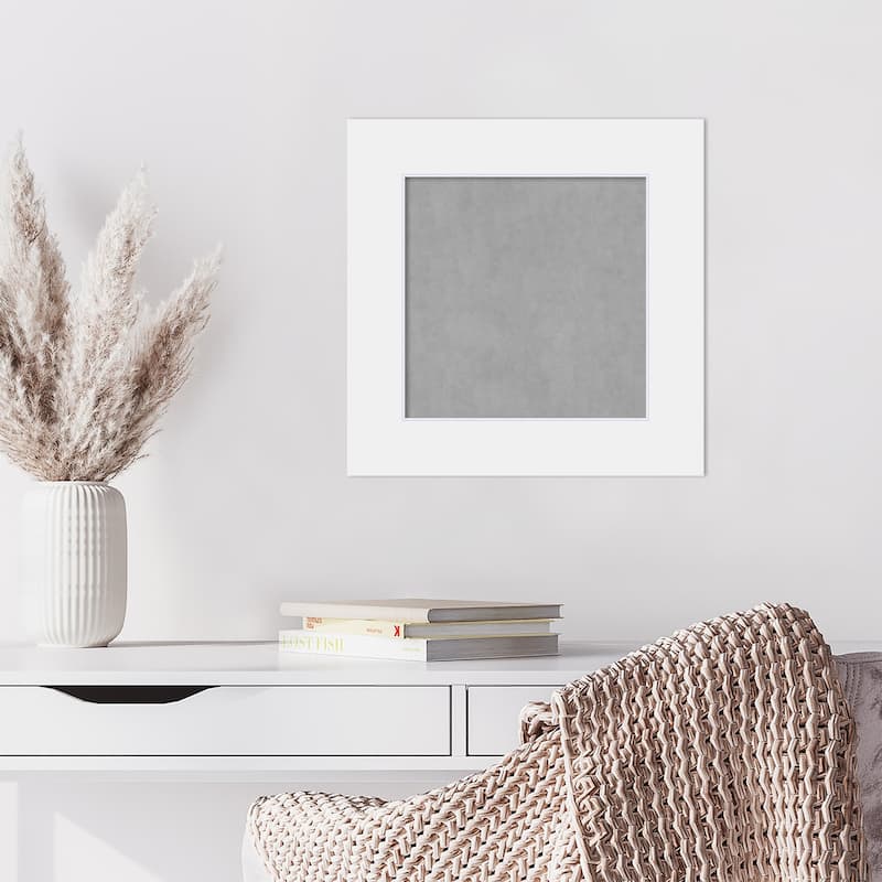 Amanti Art Corvino White Framed Magnetic Board