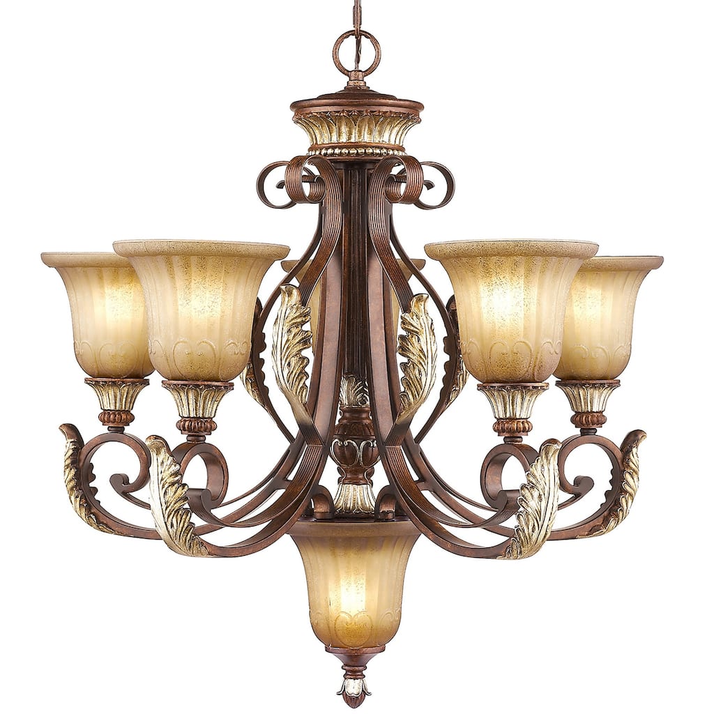 Livex Lighting Villa Verona 5 Light Single Tier Chandelier