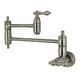 preview thumbnail 16 of 46, Restoration Wall Mount Pot Filler Kitchen Faucet Brushed Nickel