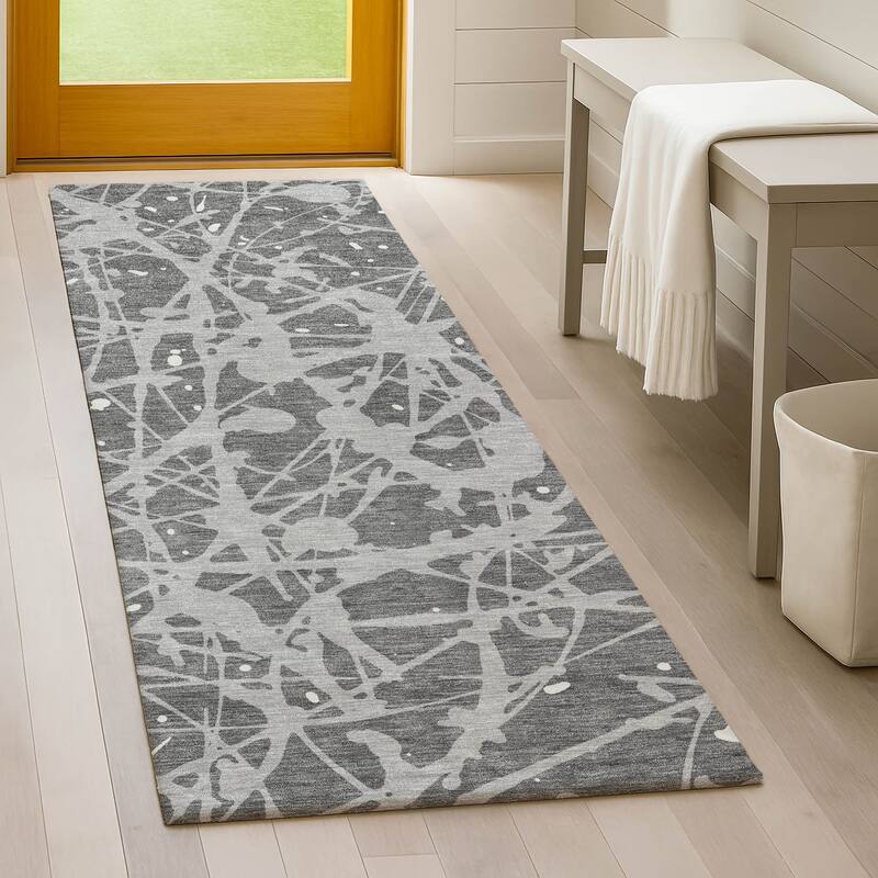 Machine Washable Indoor/ Outdoor Modern Campo Chantille Rug