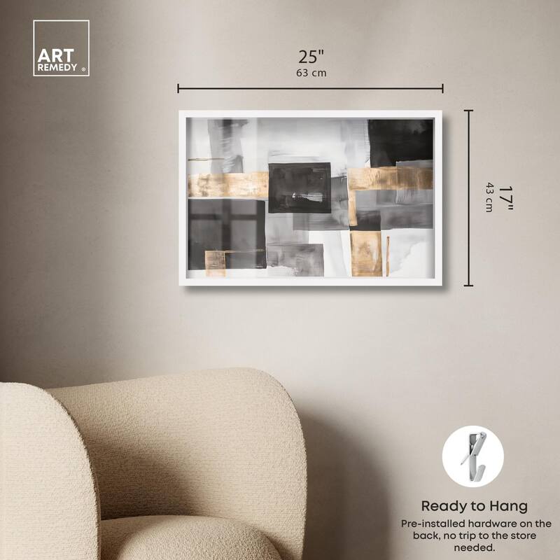 Graphite and Glimmer I Shadowbox by Art Remedy